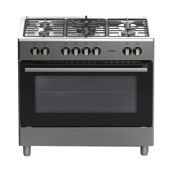 Totai Ts 90Cm 5 Burner Full Gas Stove- Stainless Steel