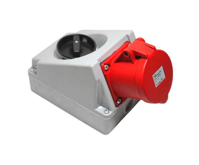 32 A 5 Pin Cee Switched Socket S/P (N) 3256/S N