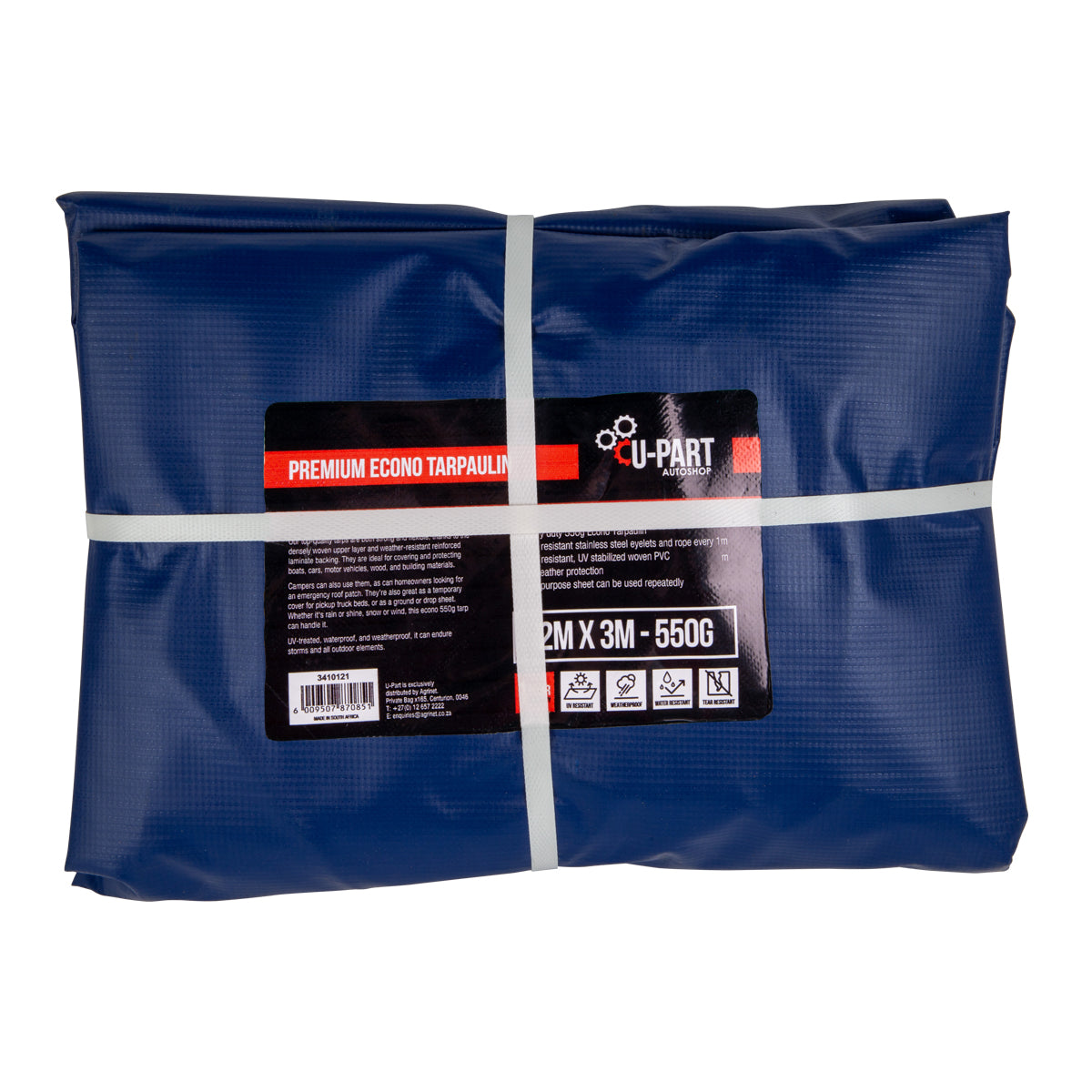 U Part Tarpaulin Pvc 550 G Econo 2 X3 M Blue
