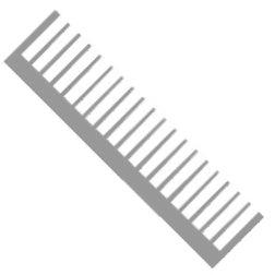 Heatsink 200 Wide Comb 34670 Mill, 160mm Long 38555 6063 T6 *Dbk 160 Mill* - Livestainable.co.za