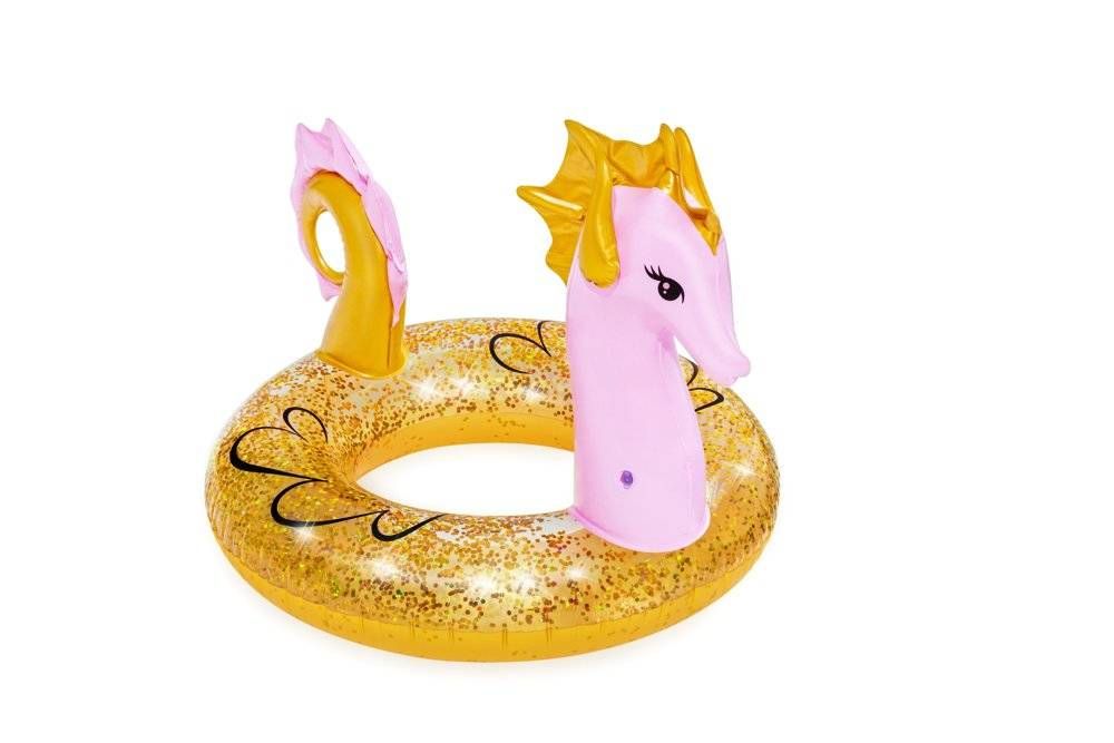 1.15 X1.04 M Glitter Seahorse Swim Ring