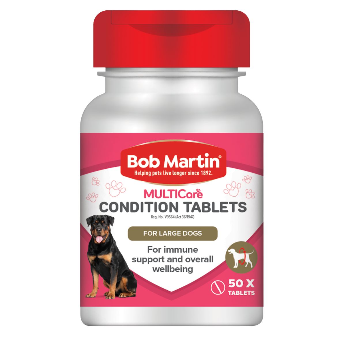 Bob Martin Pet Condition Tablets Large Dog 50 Pk
