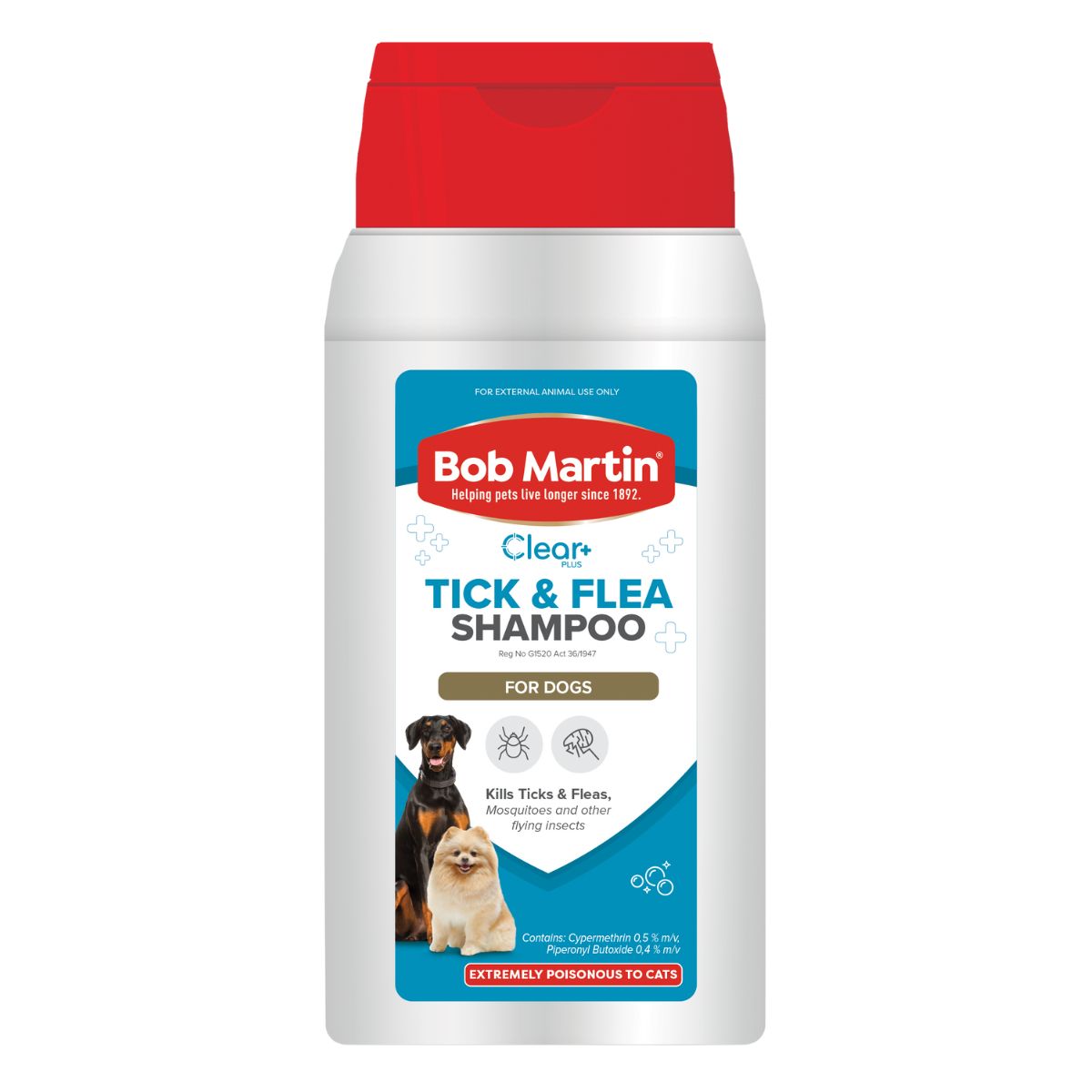 Bob Martin Pet Tick & Flea Dog Shampoo 200 Ml