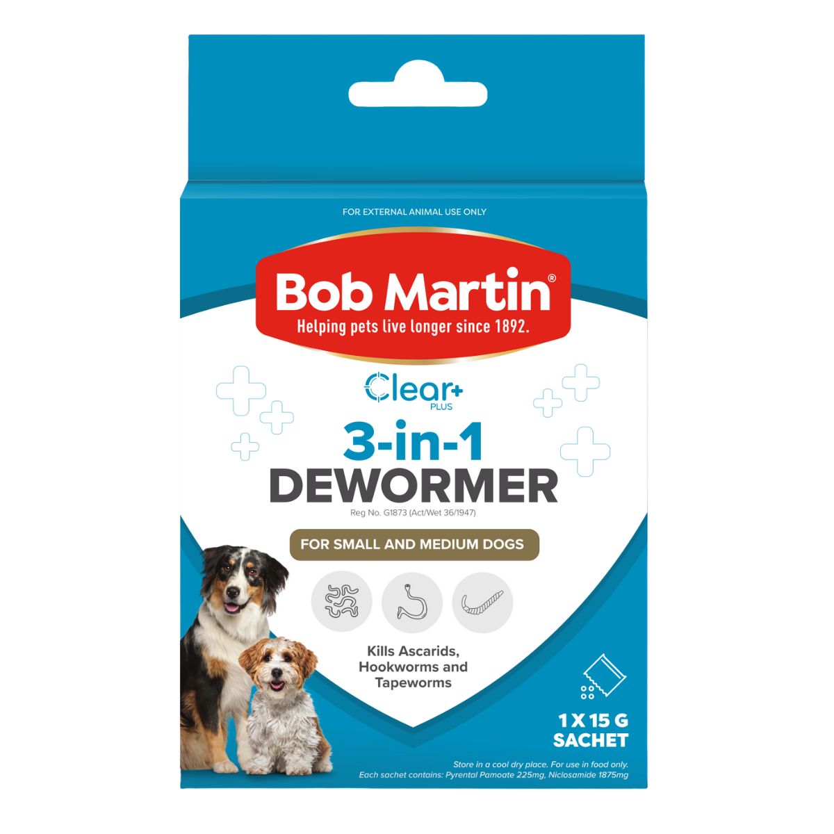 Bob Martin Pet 3 In1 Dewormer Small Dog 15 G