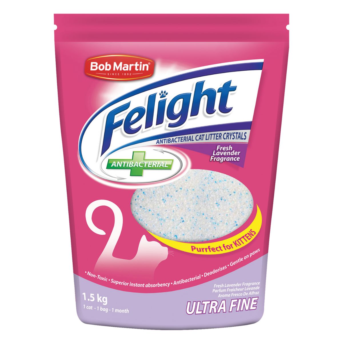 Bob Martin Felight Antibacterial Crystals 1.5 Kg