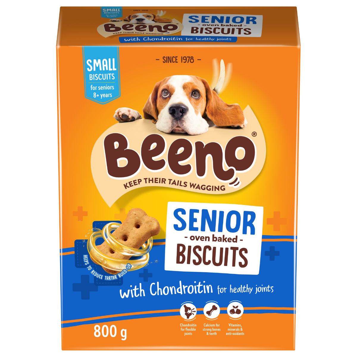Beeno Dog Biscuits Senior For Healthy Joints 800 G