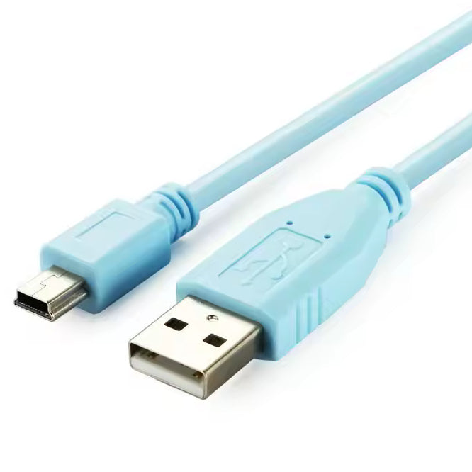 Lead Usb A Plug To 5 P Mini B Plug 1.8 M Blue 37 1090 01 6 Ft