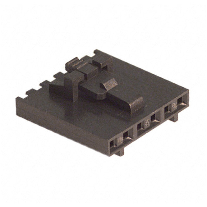 Connector Housing Sil 6 W P=2.54mm Black 3750 G 06