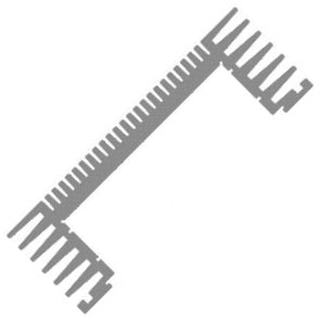 Heatsink Profile U Shape Mill 125x175x36mmx150mm 39663 150mm
