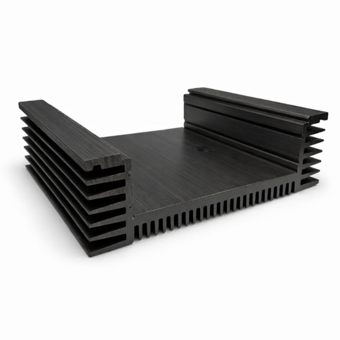 Heatsink Profile U Shape Mill 125x175x36mmx250mm Black 39663 B 250