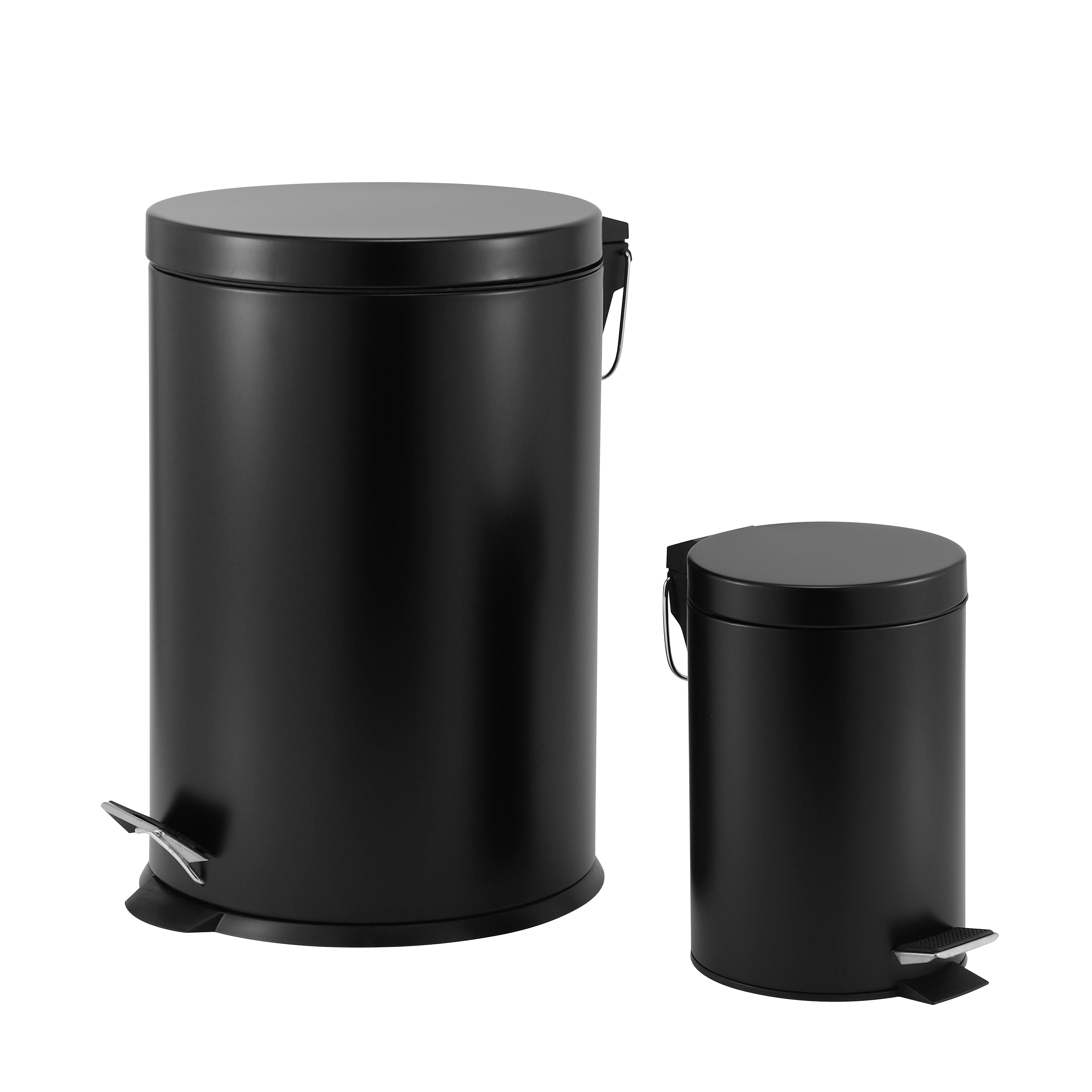 3 L + 20 L Steel Pedal Bin Combo Set Roma