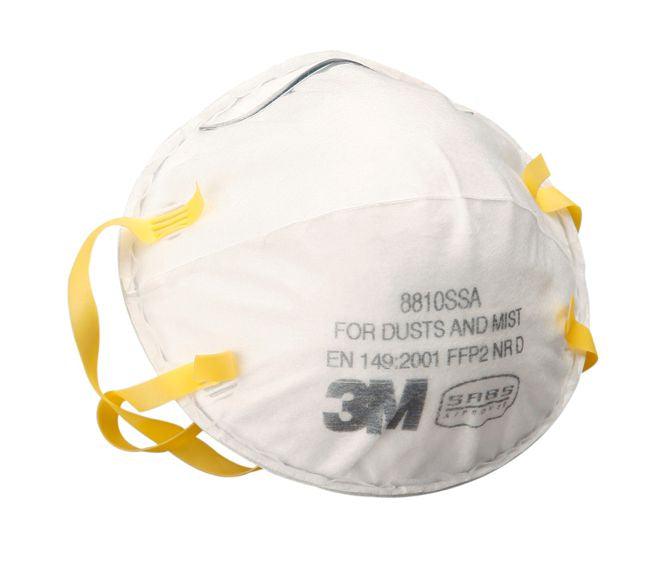 Respirator Dust & Mist Face Mask White Ffp2 Nr D 20 P/Bag 3 M8810 - Livestainable.co.za