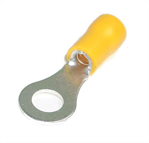 Terminal Pre Ins Ring Lug Yl R=6mm 100/Bag Yr6/P