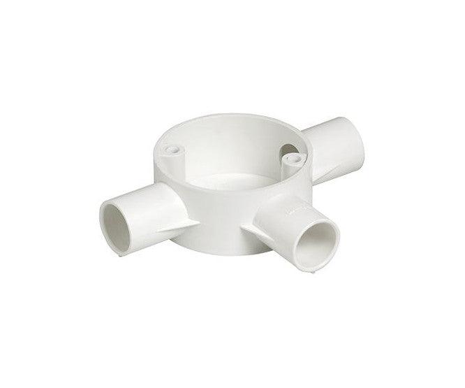 White Pvc Inspection Box 3 Way For 25mm Conduit Pvc 3 W 25 Mm - Livestainable.co.za