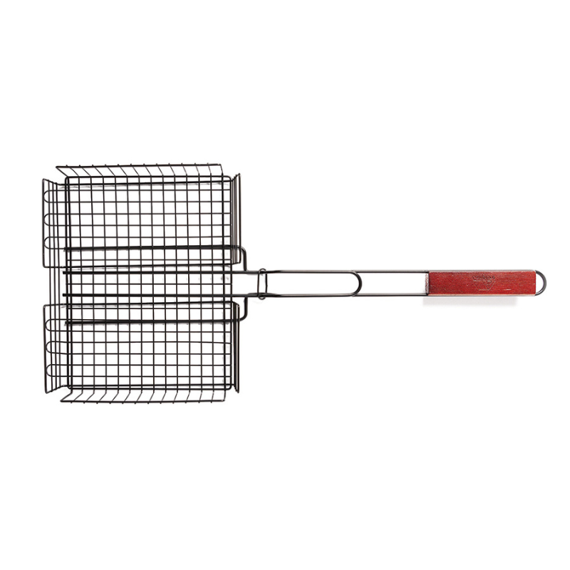 Campfire Deep Grill Basket Handle Non Stick