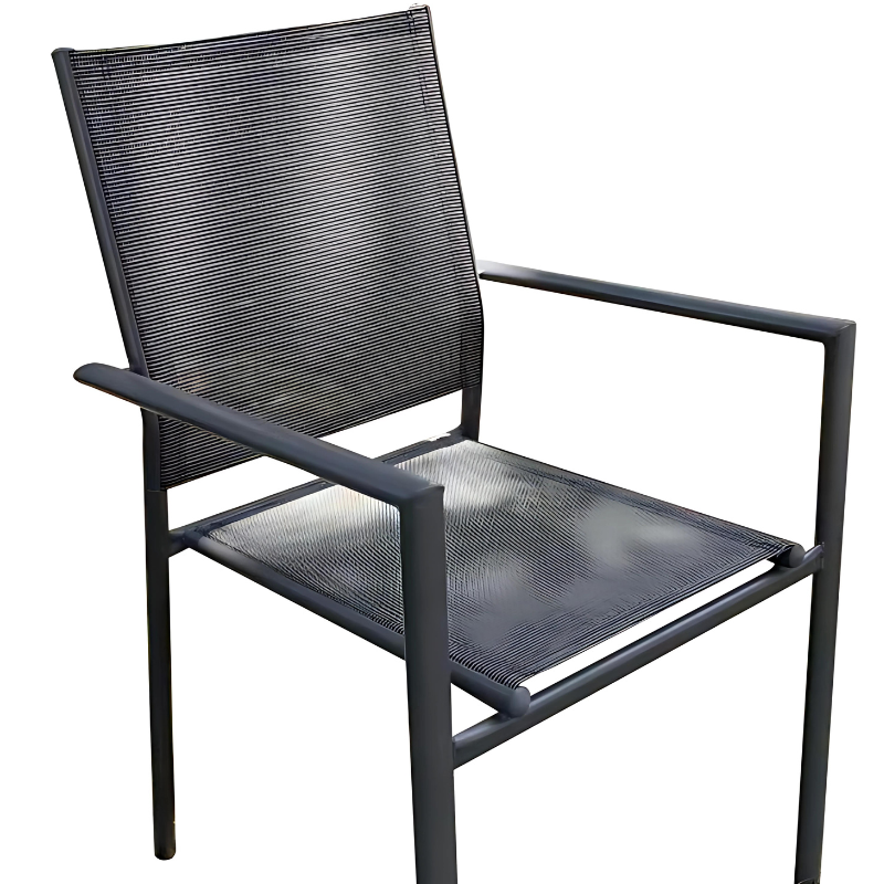 Textilene Patio Dinner Chair
Steel Frame, Tube: 35 X 20 X 0.8mm, 25mm Oval Back Leg
Fabric: 2x1 Textilene