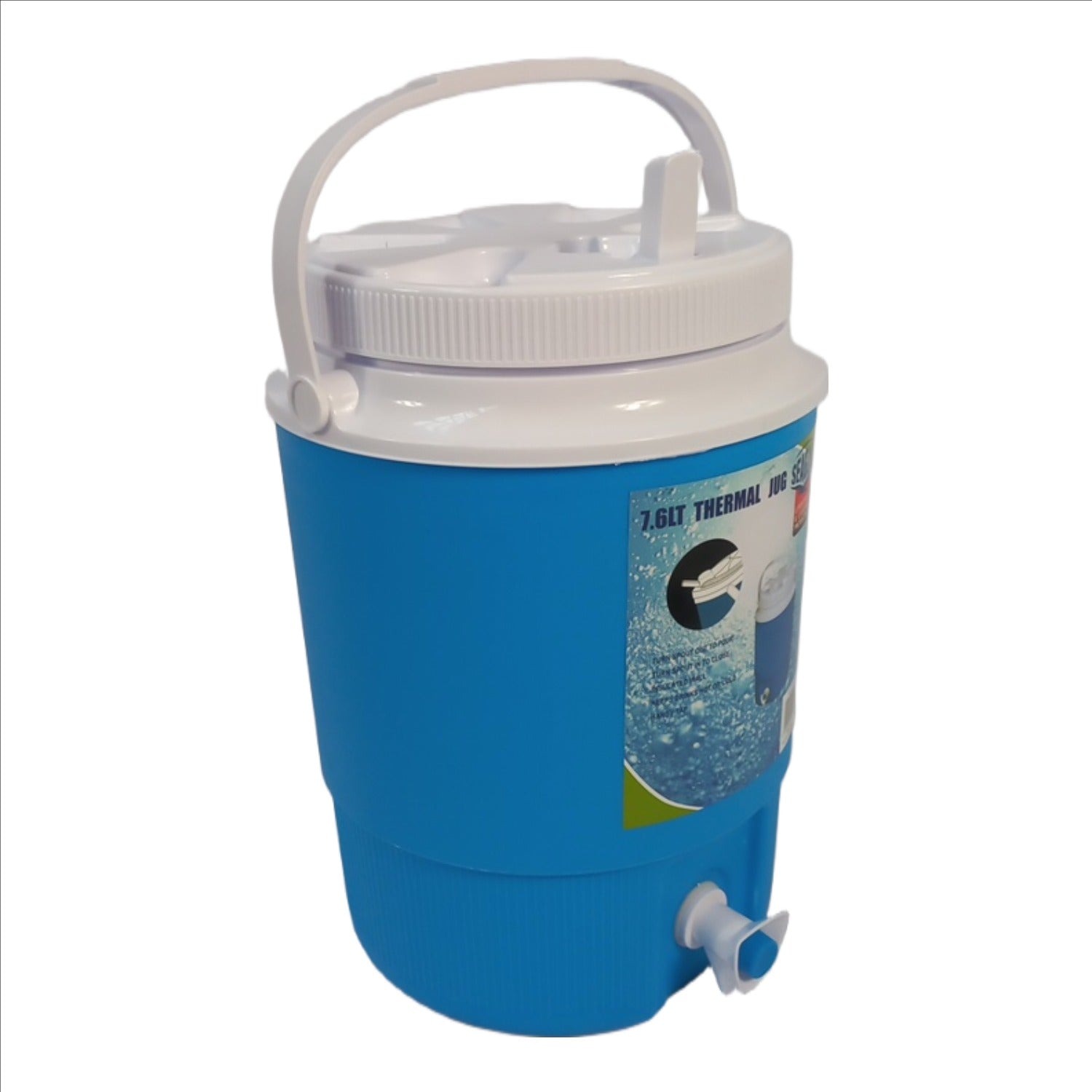 Seagull 7.6 Lt Thermal Jug With Spout & Tap Blue