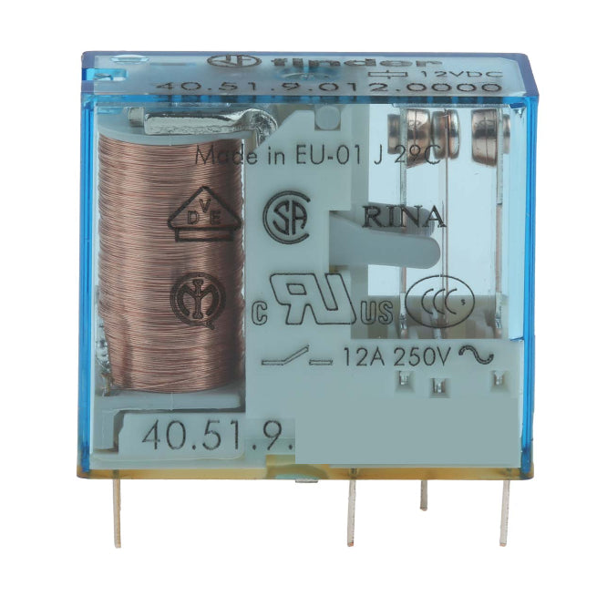Pcb Mount Relay Spdt 12 A 12 Vdc 5 Pins 40.51.9.012.0000