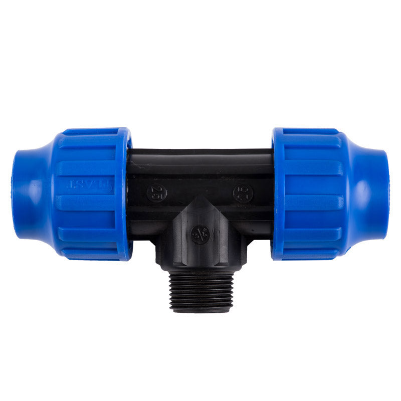 Plast Tee Compression Male 32 X1