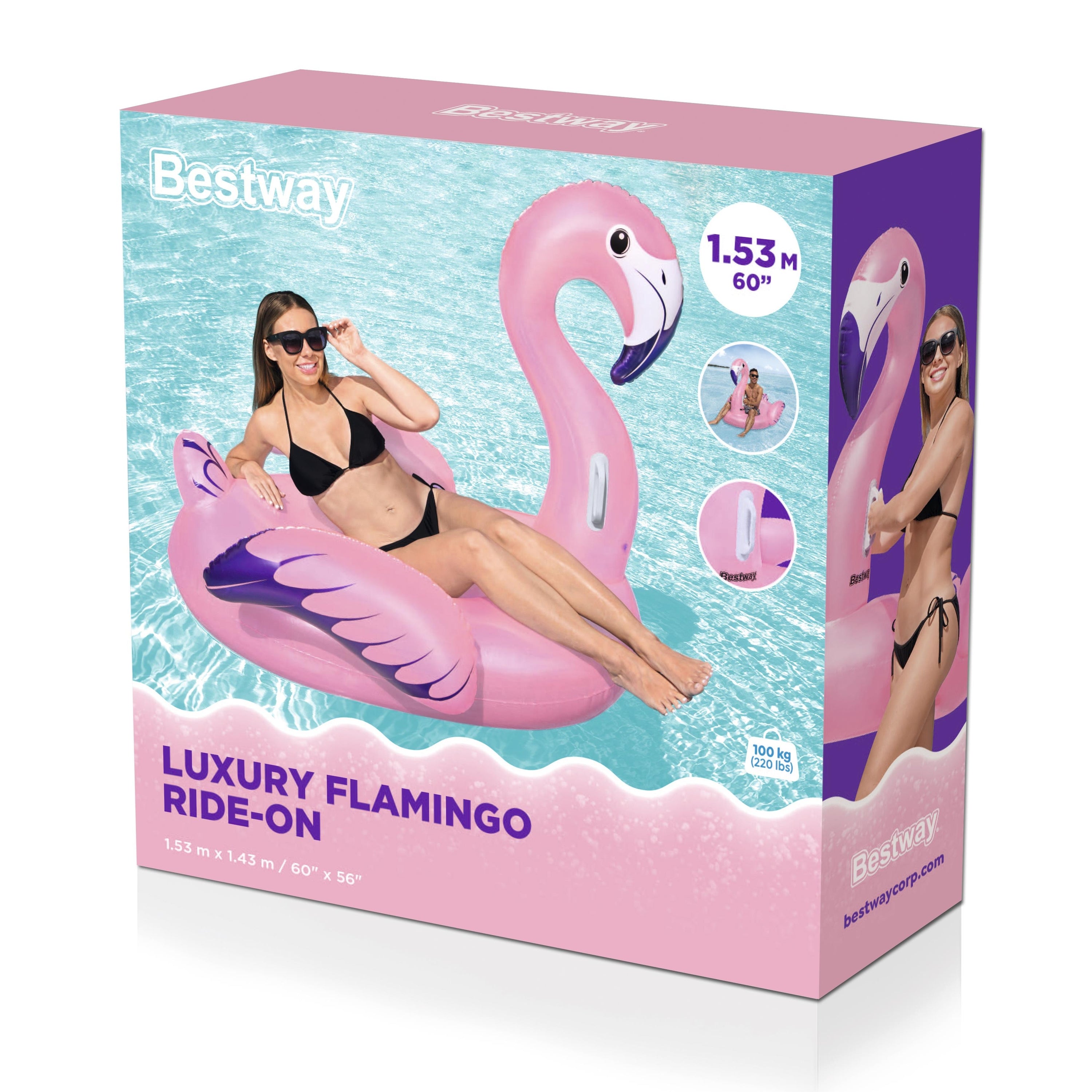 Bestway 1.53 X1.43 M Luxury Flamingo