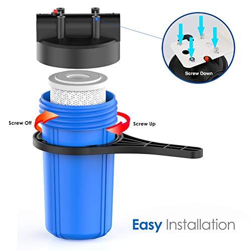 10-Inch Standard Water Filter Housing with 1/4-Inch Ports - Livestainable.co.za