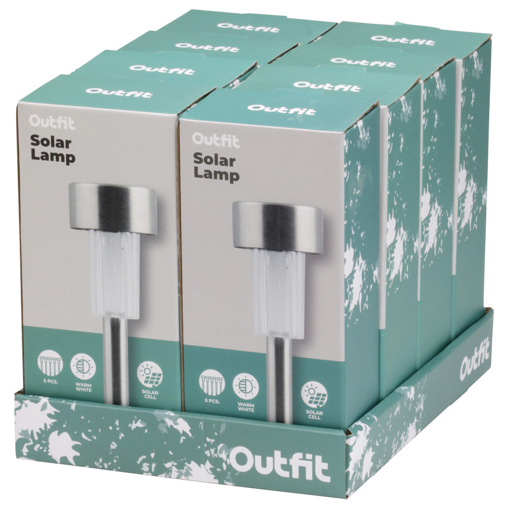 Outfit Solar Lamp ø4,5 H36 5 Pcs.