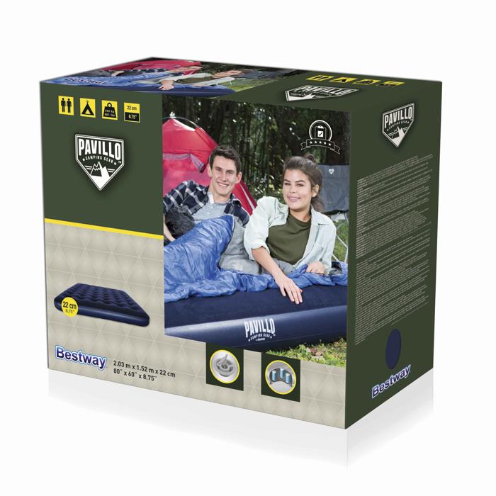 Bestway 203cm X 152cm X 22cm Pavillo Airbed Queen