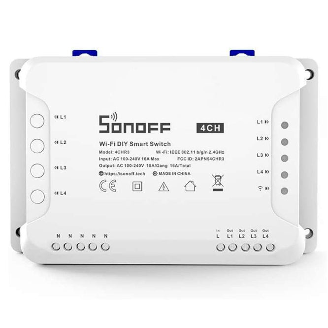 4 Ch R3 Wi Fi Wireless Switch 10 A 250 Vac 4 Chr3
