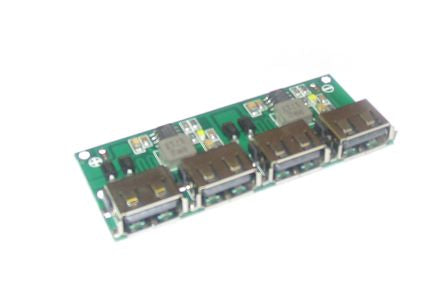 Dc Dc Converter Module 6 26 V To 4x Usb Out 6 A 28x66x8 Mm Sdb 4 Usb 01