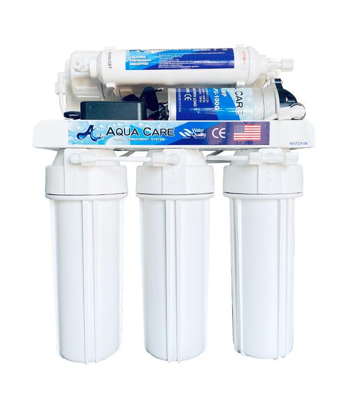 75 GPD Aquacare RO System with Pump - Livestainable.co.za