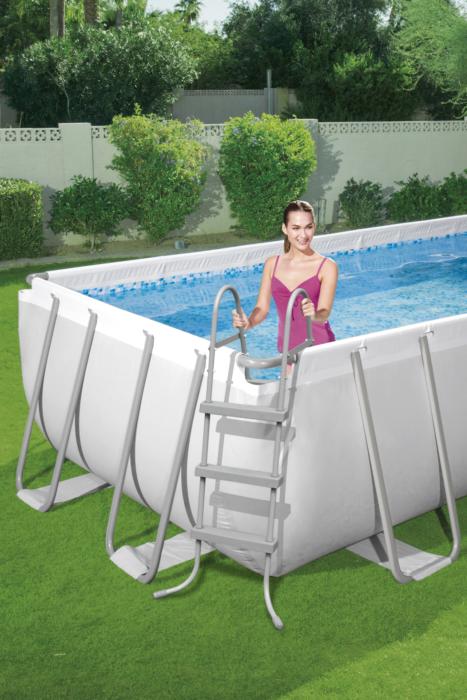 Bestway 4.04m X 2.01m X 1.00m Steel Pro Max Rectangular Frame Pool Set 6478 L