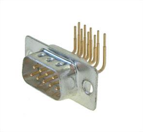 Plug D Sub 9 W Pcb Long Pins R/A Metal 5505 F2 09 P (R/A) - Livestainable.co.za