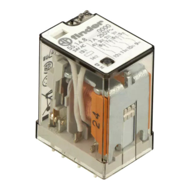 Relay 4 Pdt 7 A 240 Vac Rect 14 Pcb 55.14.8.240.0000
