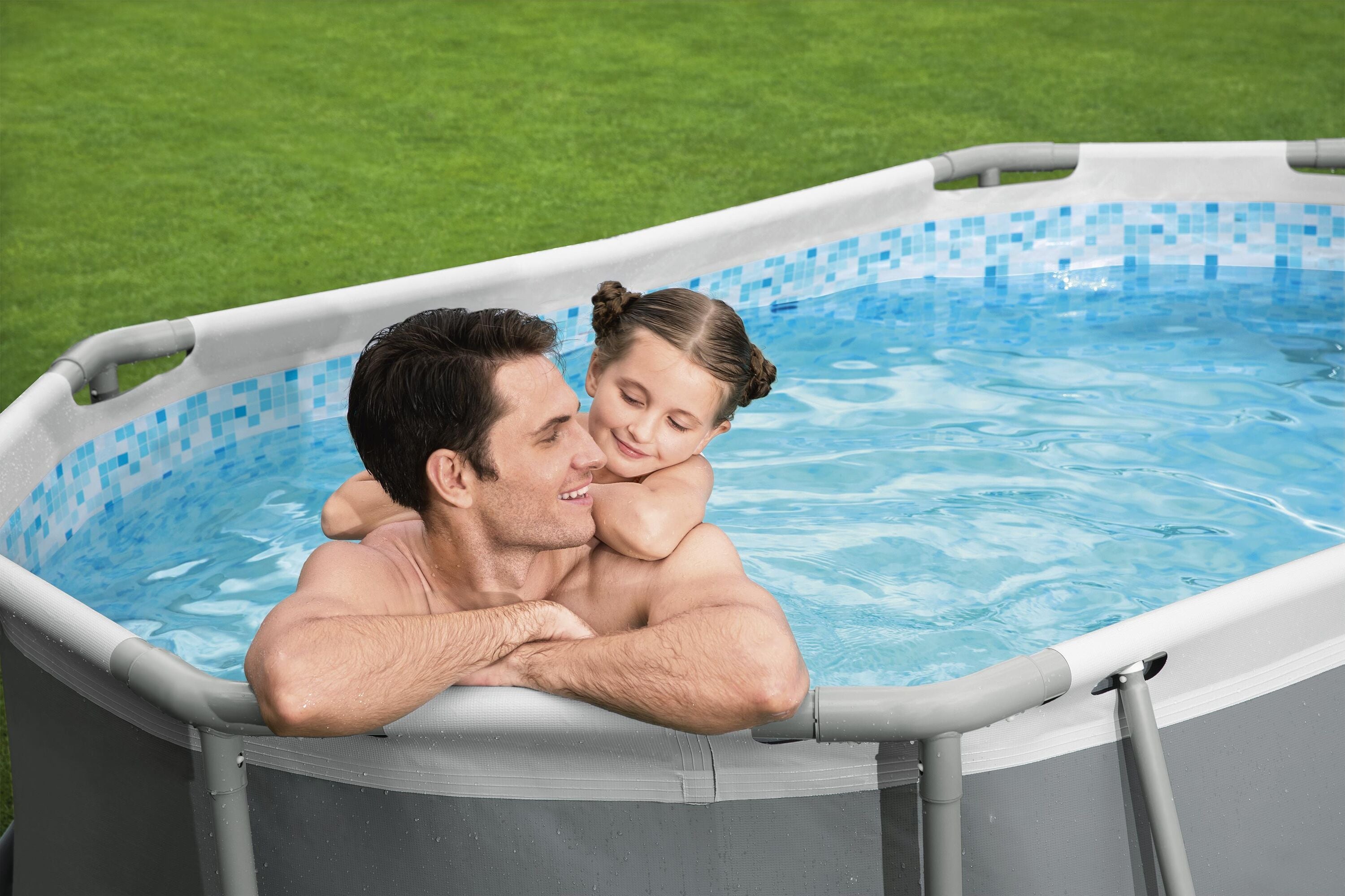 Bestway 3.05m X 2.00m X 84cm Steel Pro Max Oval Pool Set 3,668 L