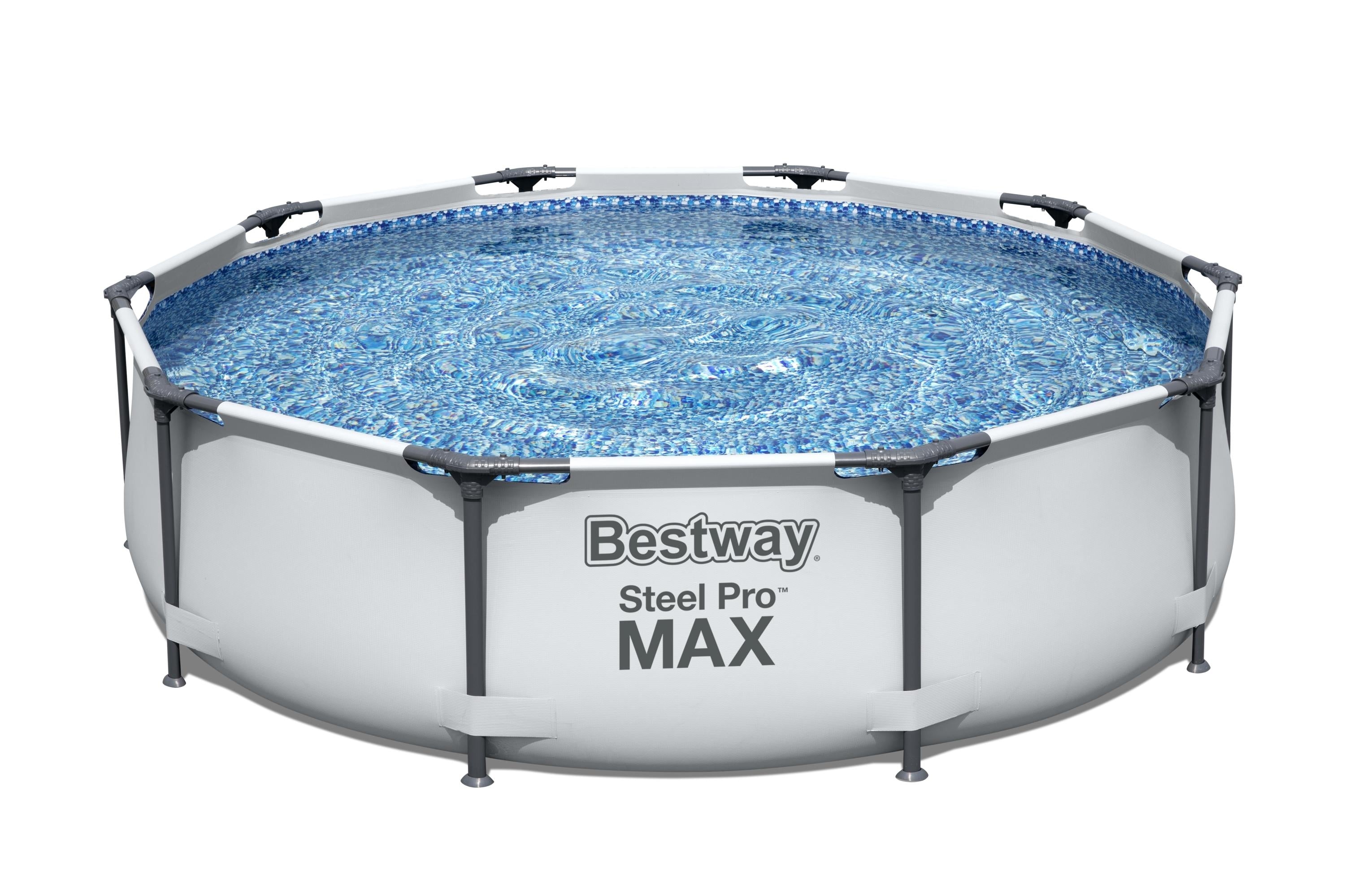 3.05m X 76cm Steel Pro Max Frame Pool Grey 4,678 L (No Pump)