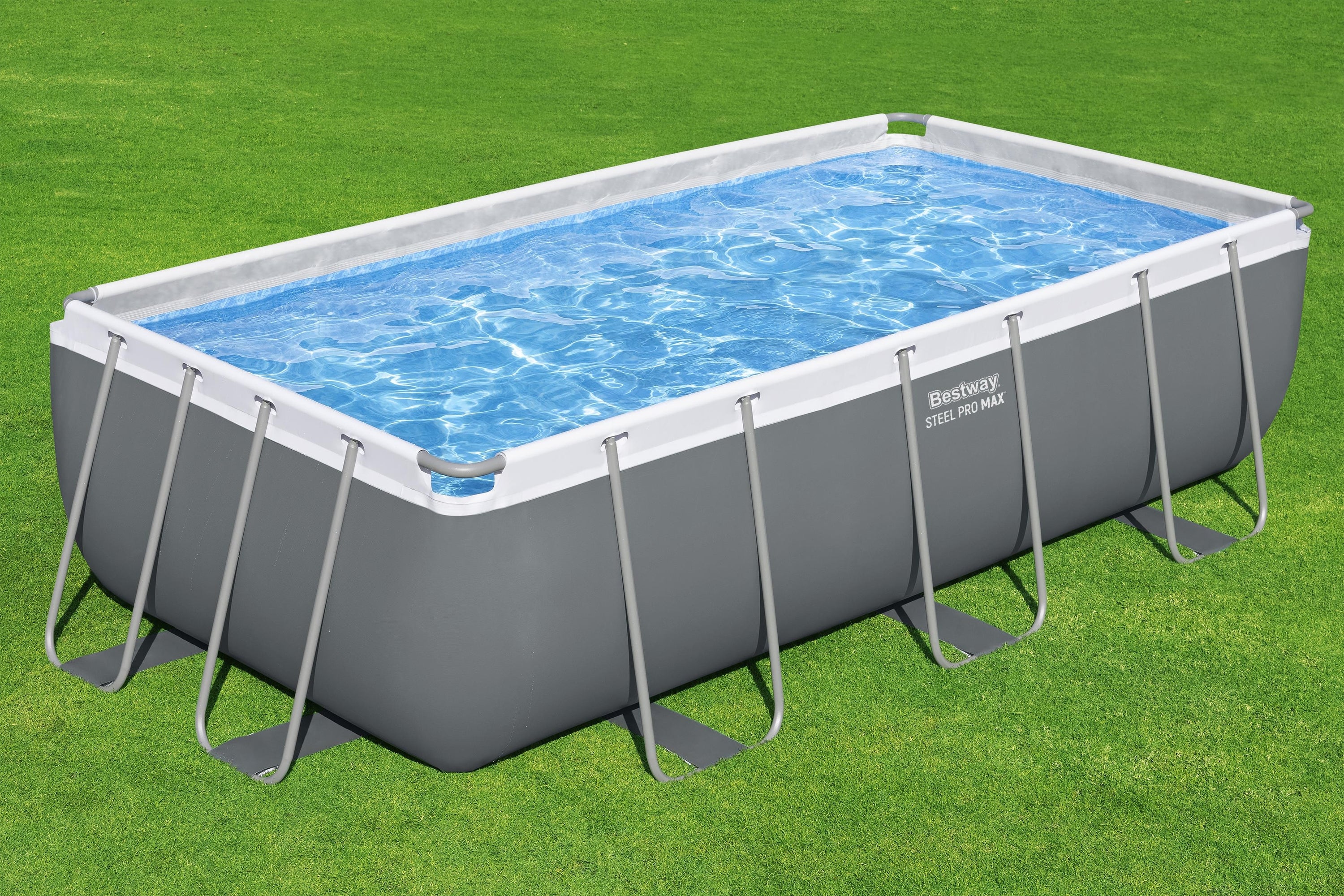 Bestway 4.04m X 2.01m X 1.00m Steel Pro Max Rectangular Frame Pool Set 6478 L