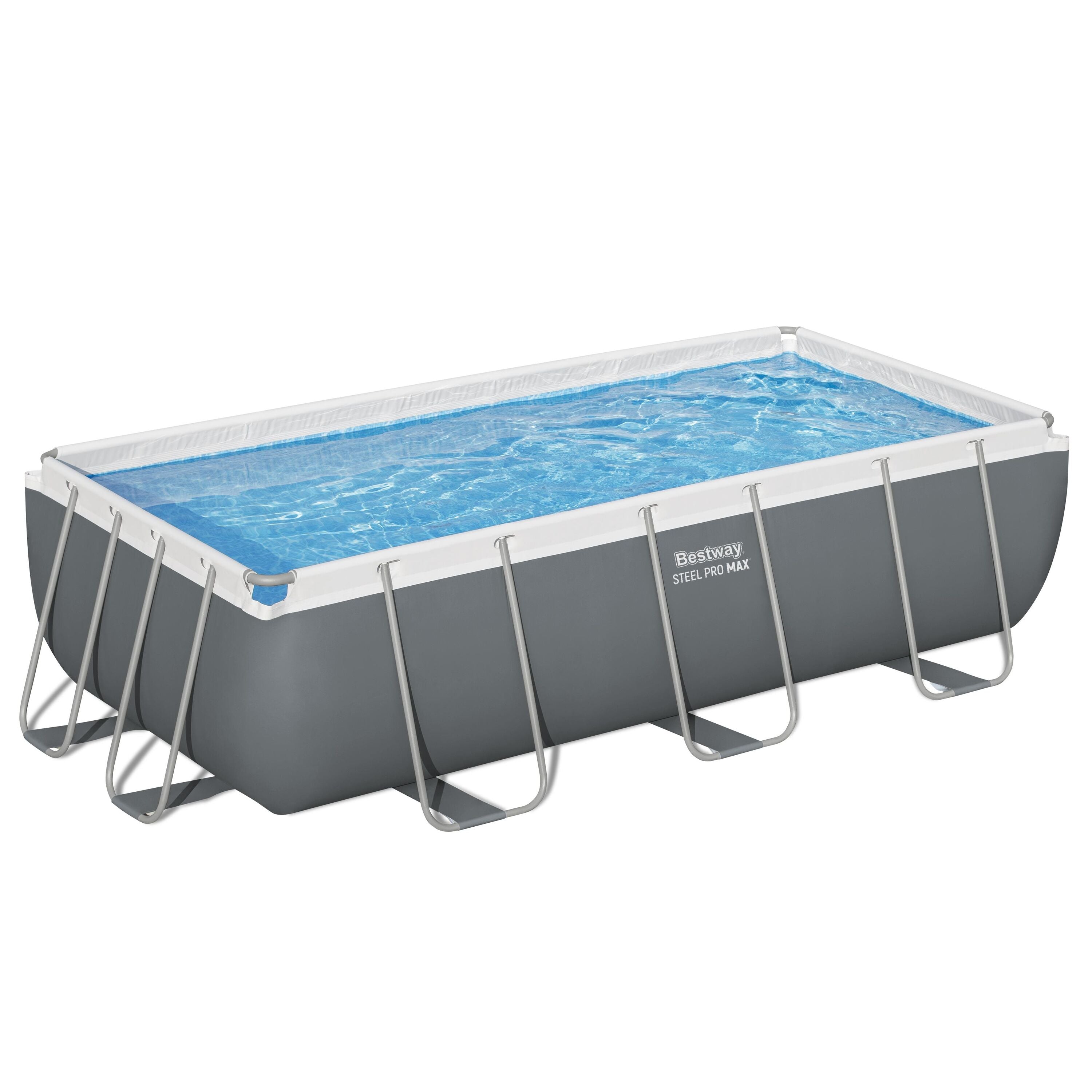 Bestway 4.04m X 2.01m X 1.00m Steel Pro Max Rectangular Frame Pool Set 6478 L