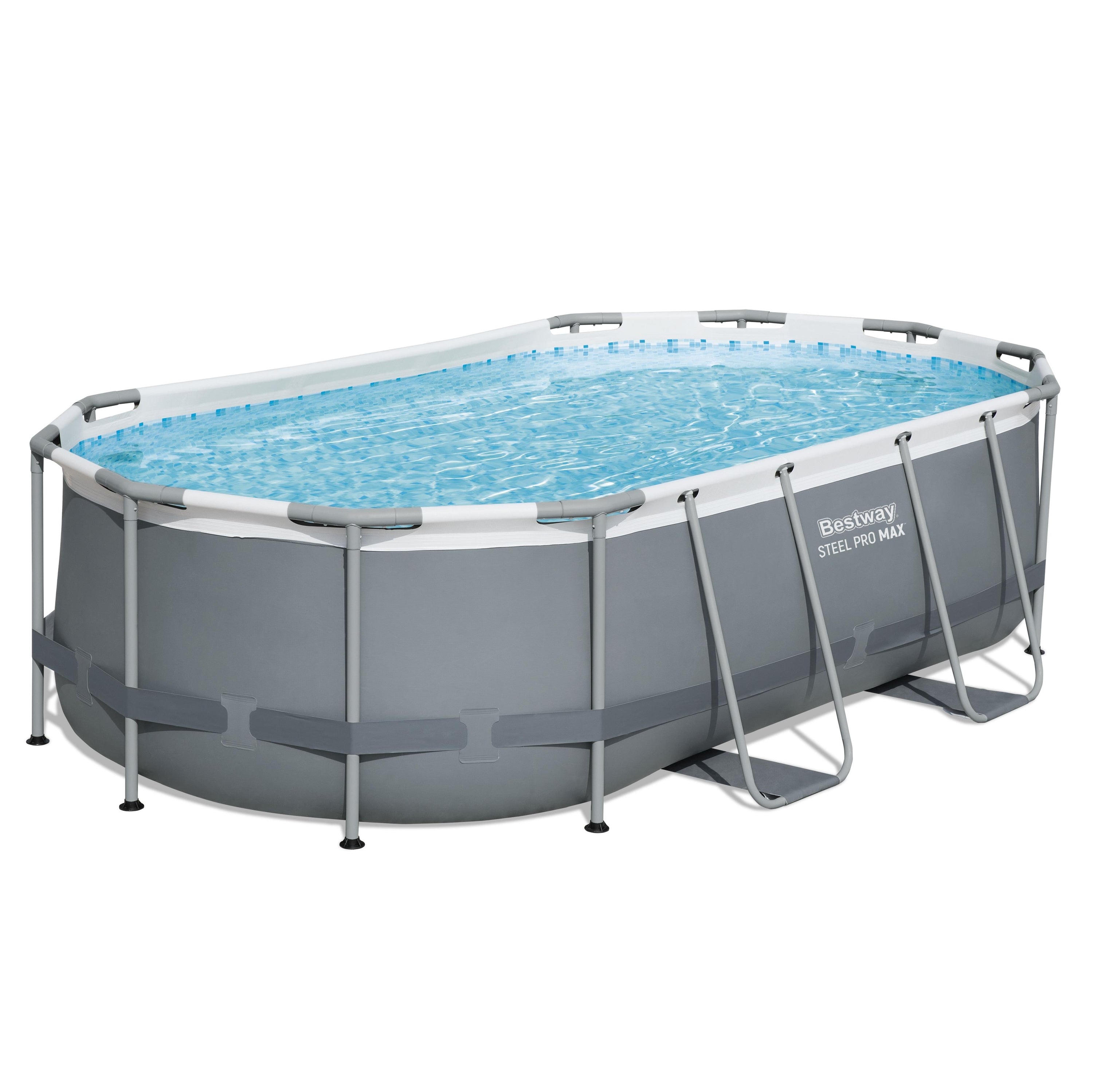 Bestway 4.27m X 2.50m X 1.00m Steel Pro Max Oval Pool Set 7,250 L