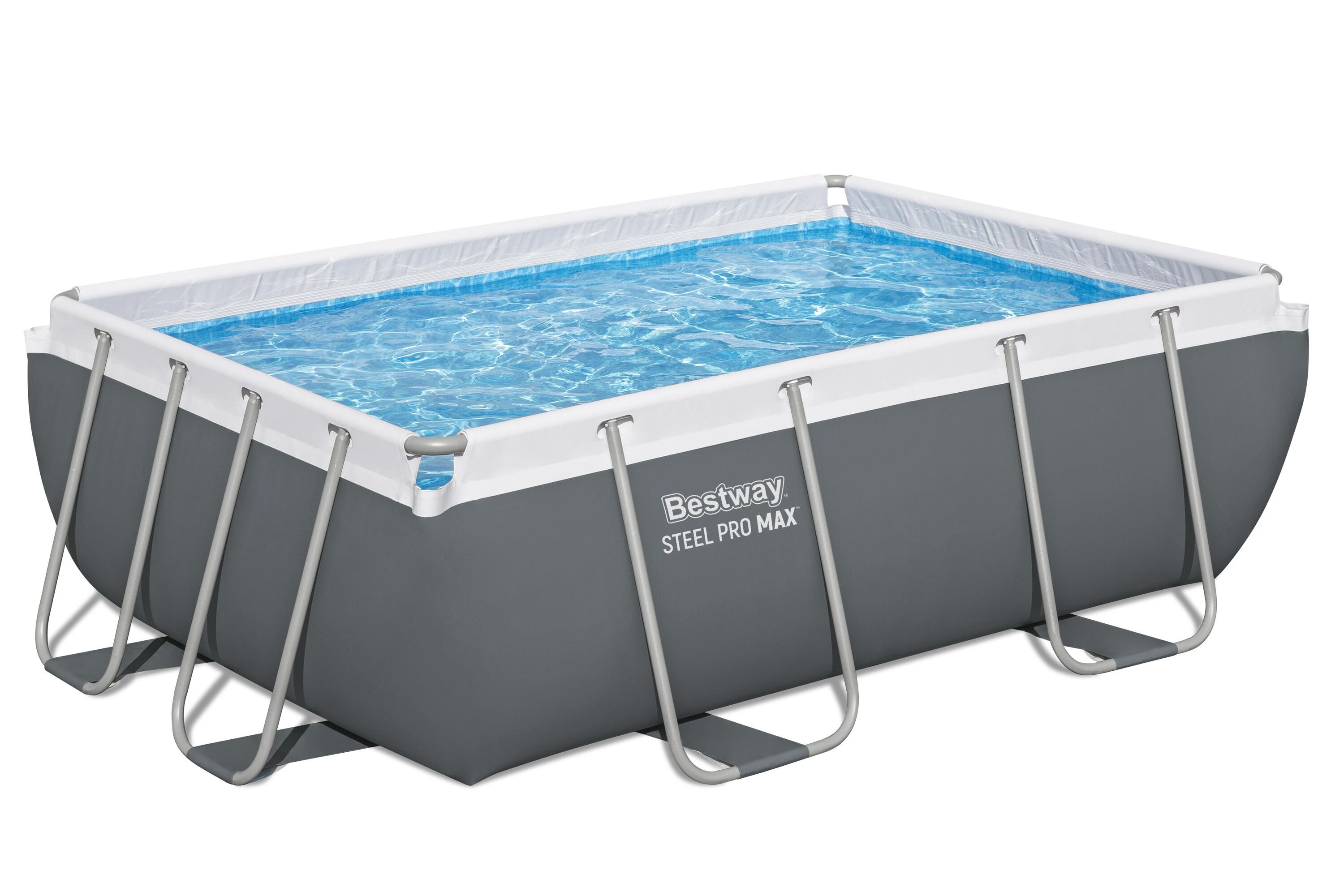 Bestway 2.82m X 1.96m X 84cm Steel Pro Max Rectangular Pool Set 3662 L