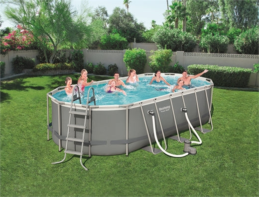 Bestway 5.49m X 2.74m X 1.22m Steel Pro Max Oval Pool Set 13,430 L