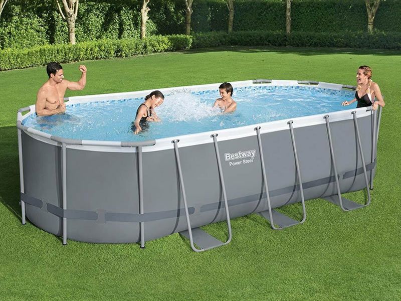 Bestway 5.49m X 2.74m X 1.22m Steel Pro Max Oval Pool Set 13,430