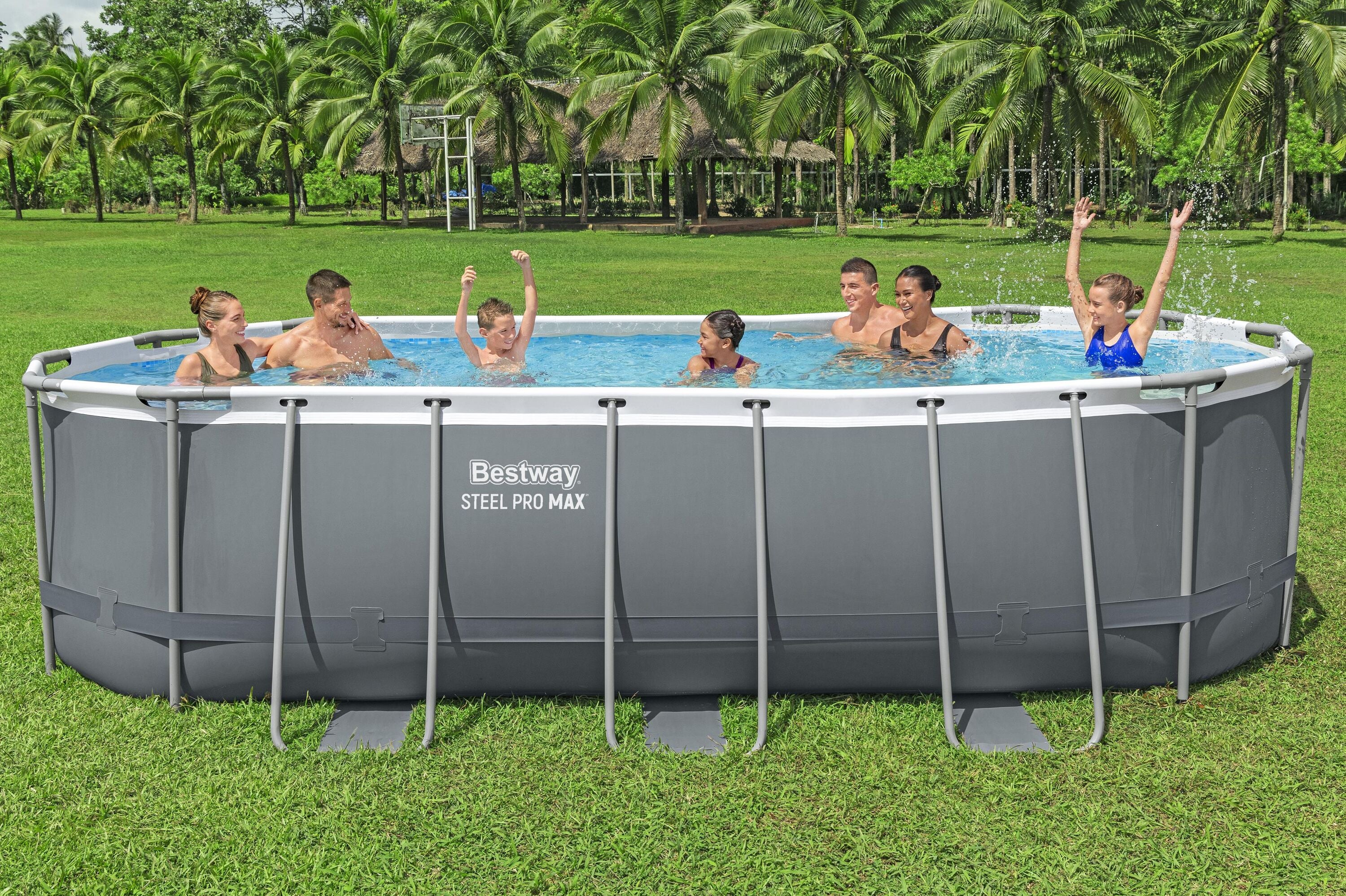 Bestway 5.49m X 2.74m X 1.22m Steel Pro Max Oval Pool Set 13,430 L