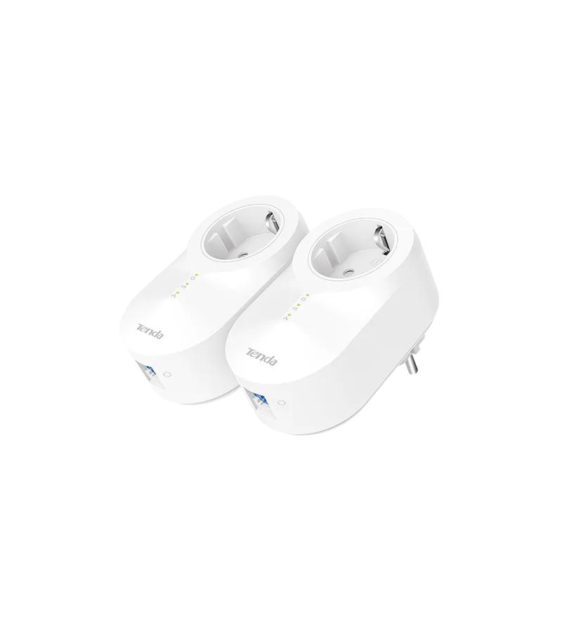 Tenda AV1000 Gigabit Passthrough Powerline Adapter Kit