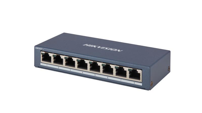 Hikvision - 8 Port Gigabit Switch, Metal Casing - Livestainable.co.za