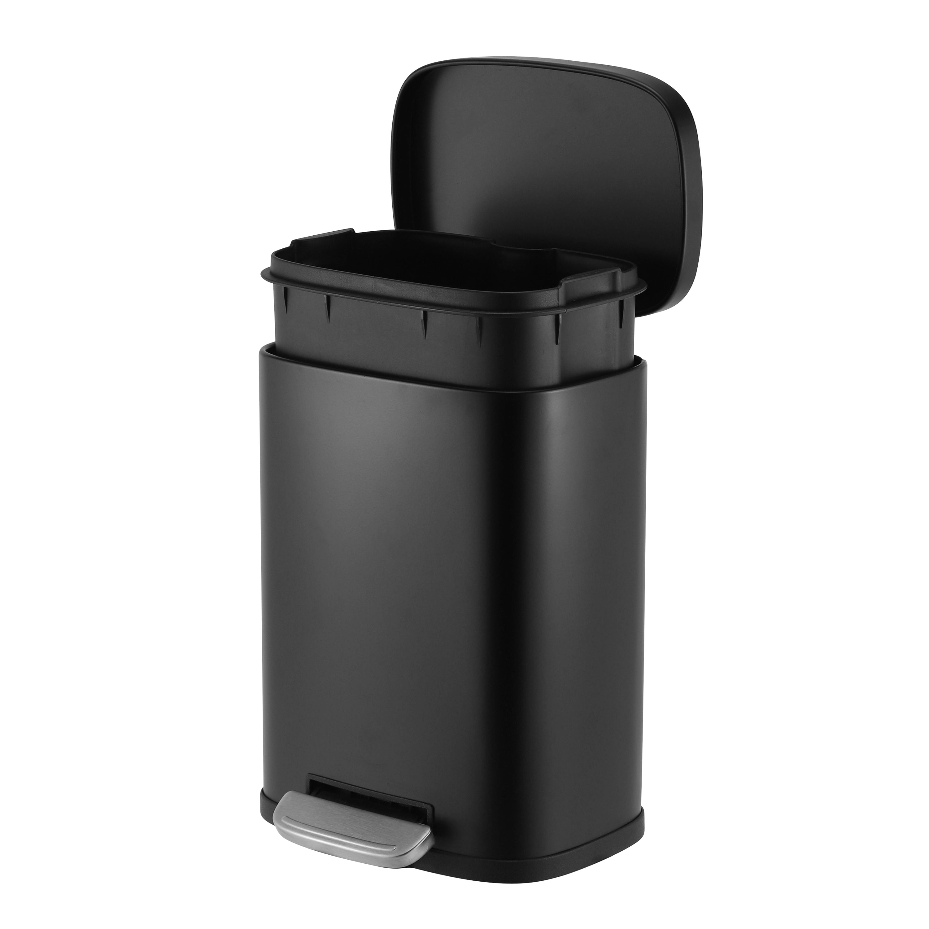 5 L Rectangle Steel Pedal Bin | Modena