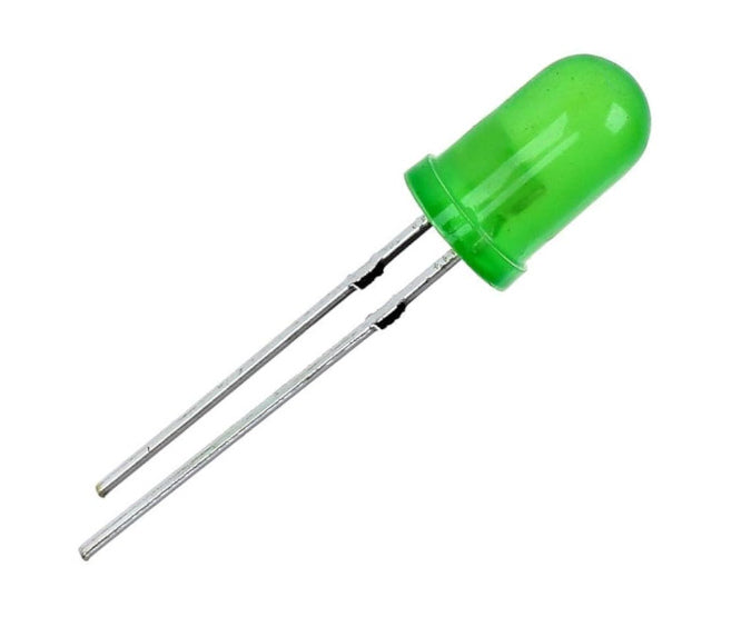 Led 5mm Rnd Di Green 130mcd 571nm 30 Deg Short Feet Debulk 180456