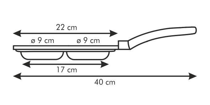 Frying Pan With 4 Dimples22x22 - Livestainable.co.za