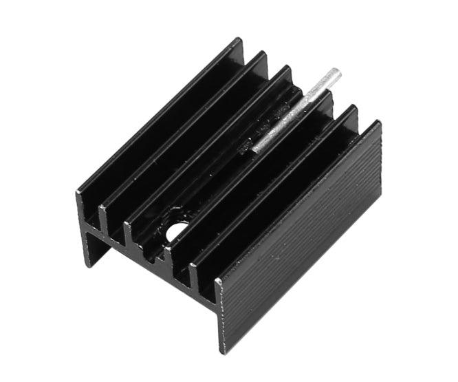 Heatsink To220 15x10x25 W/Pin 6063 Black - Livestainable.co.za