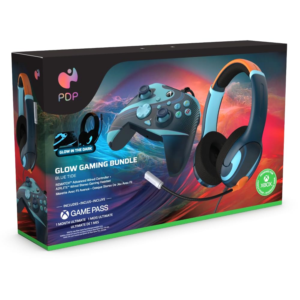 Rematch Cntrl + Airlite Wired Headset Bundle Blue