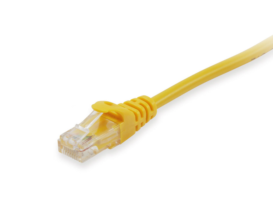 Equip Cat6 U/UTP Patch Cable 0.25M Yellow Stranded 26AWG